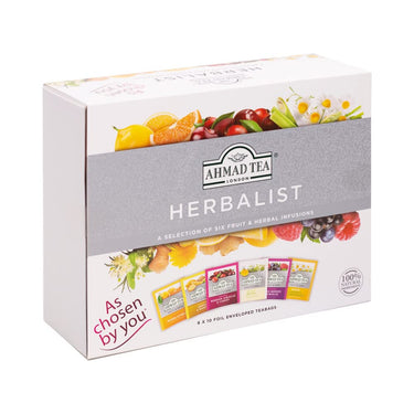 Ammad Tea Herbal Tea,Herbalist Variety Gift Box, 60 Foil Teabags - Decaffeinated and Sugar-Free